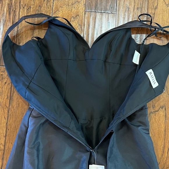 NWT Raylia Designs Black Formal Long Gown Size 14 Sleeveless Fit & Flare Prom - Picture 6 of 17
